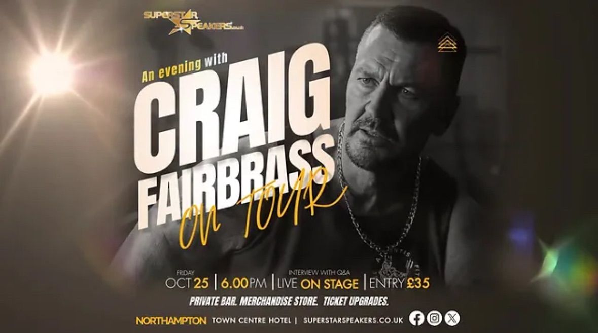 An evening with Movie Star Craig Fairbrass 