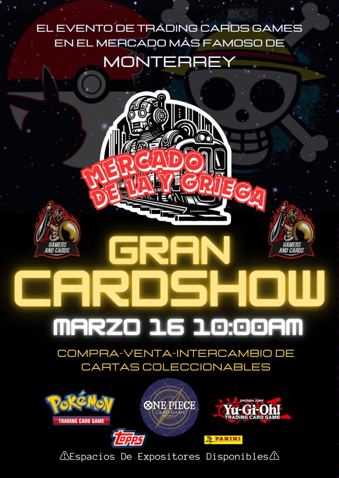 Gran Card Show en el mercado de la y Griega en Monterrey 