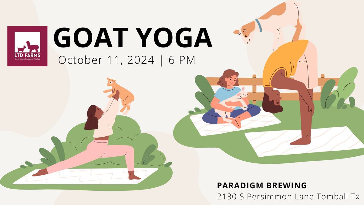 Goat YOGA at Paradigm Brewing!