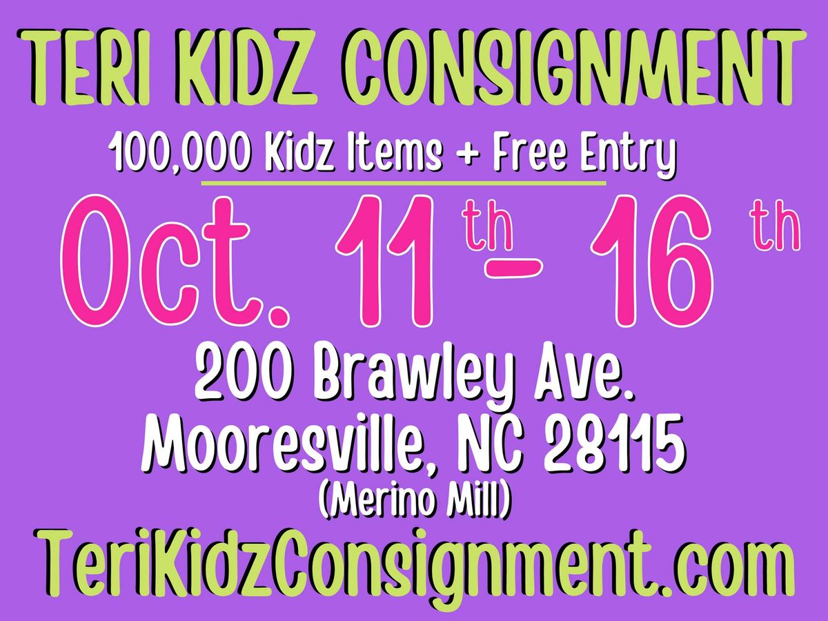 Teri's Kidz Consignment Sale Fall | Winter 2024 Mooresville NC