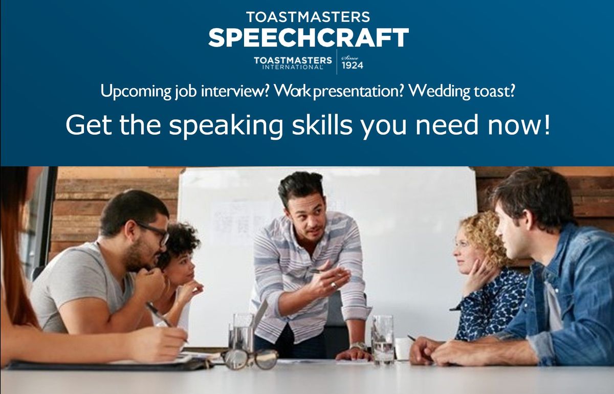 Toastmasters Speechcraft Course - Auckland May 2024
