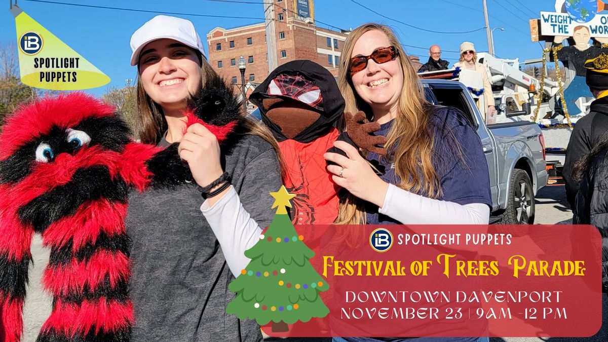 Spotlight Puppets at QC Arts Festival of Trees Parade