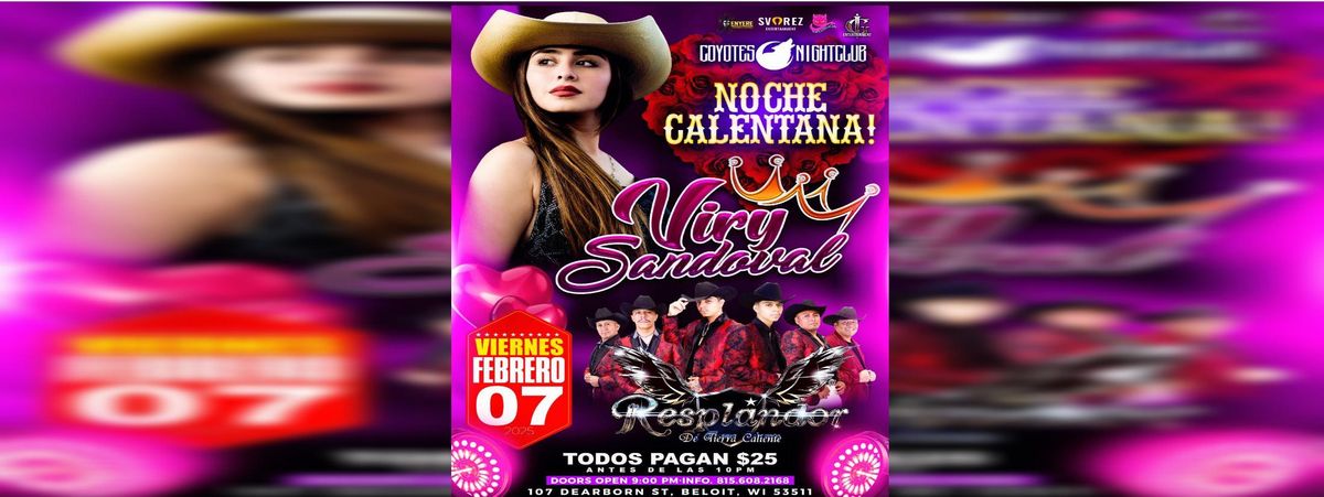 NOCHE CALENTANA CON VIRY SANDOVAL