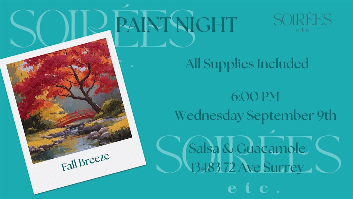 Fall Breeze Paint Night at Salsa & Guacamole