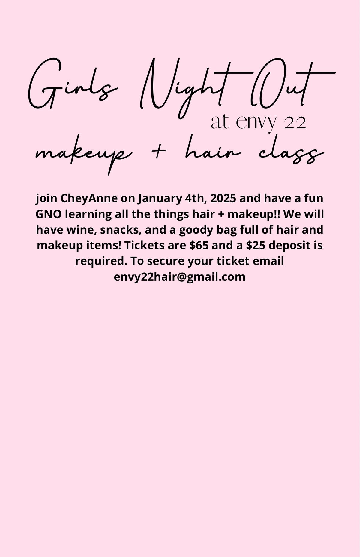 GNO Makeup + Hair Class