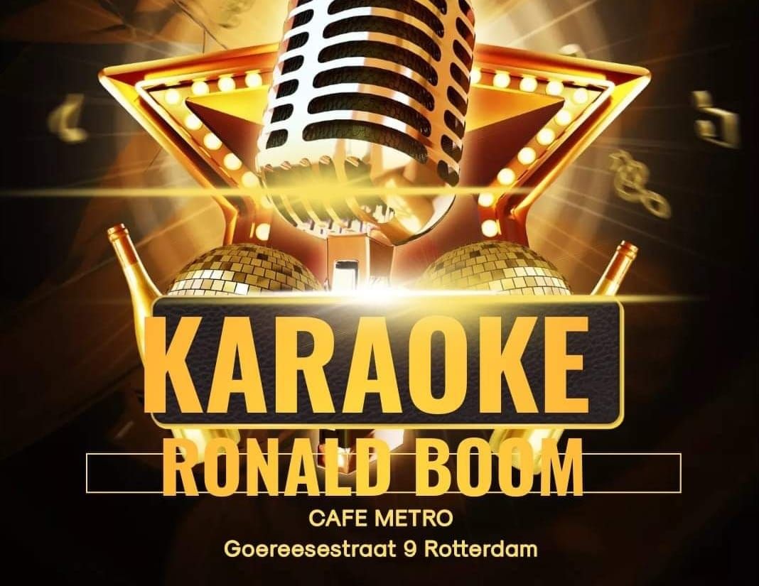 Karaoke met Ronald Boom.