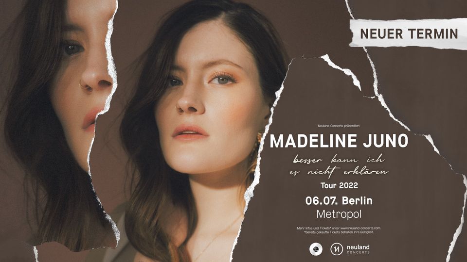 Madeline Juno \u2022 Metropol, Berlin \u2022 06.07.2022 (Neuer Termin!)