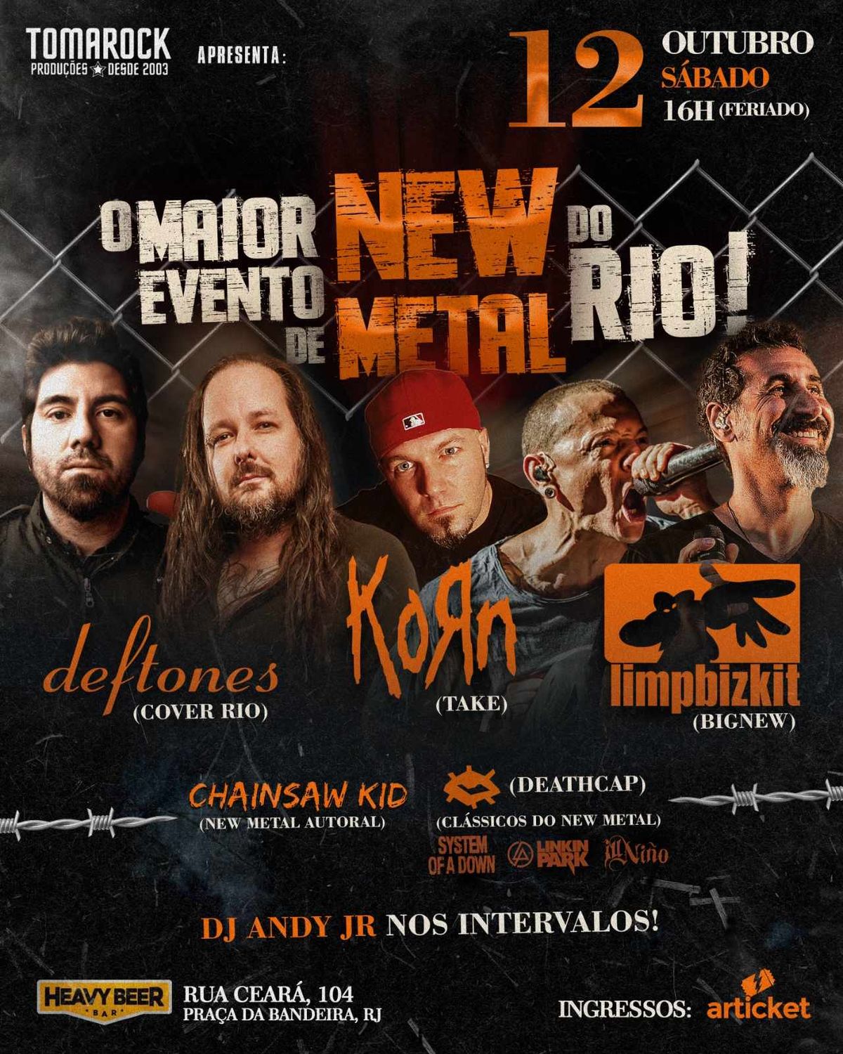 O MAIOR EVENTO DE NEW METAL DO RIO - TOMAROCK PRODU\u00c7\u00d5ES