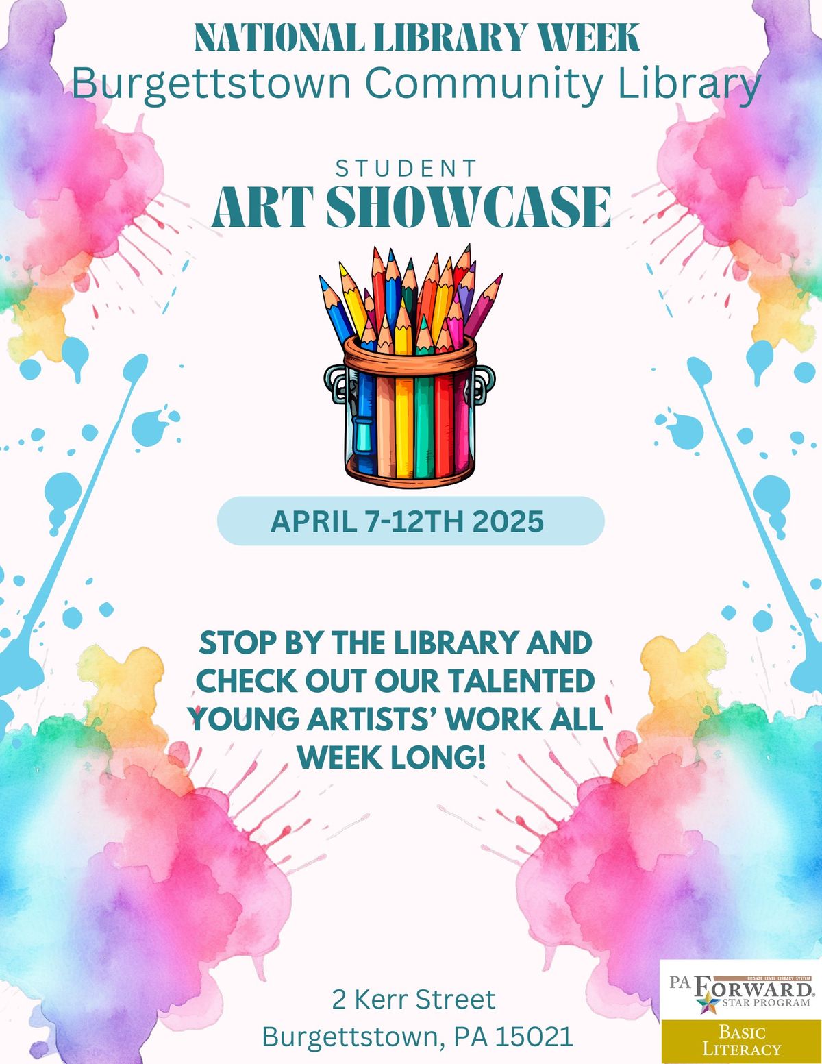 Student Art Showcase for National Library Week!