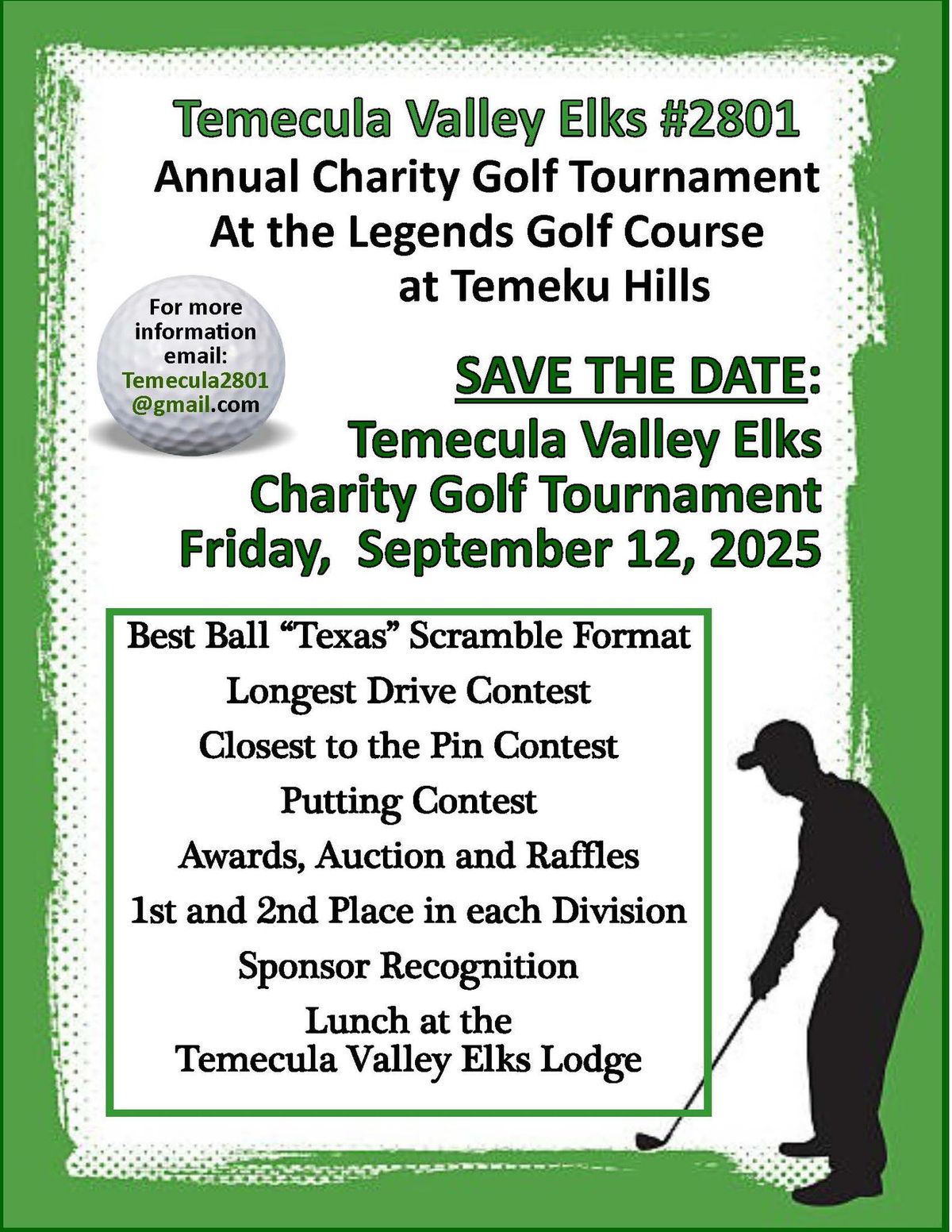 Temecula Valley Elks Charity Golf Tournament