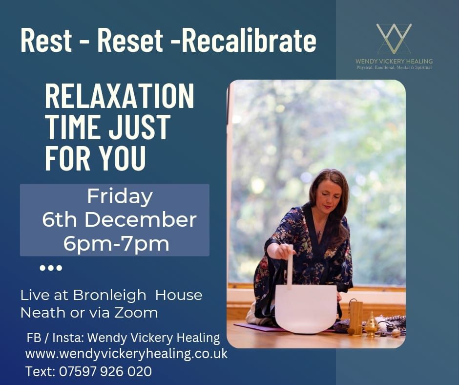 Rest - Reset - Recalibrate Healing Circle live or via zoom