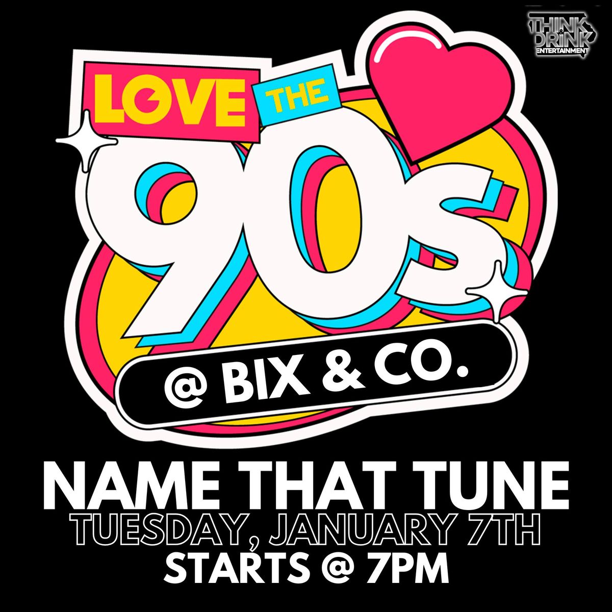 90's Name That Tune Trivia @ Bix & Co. (West Des Moines, IA) \/ Tuesday, January 7th @ 7pm