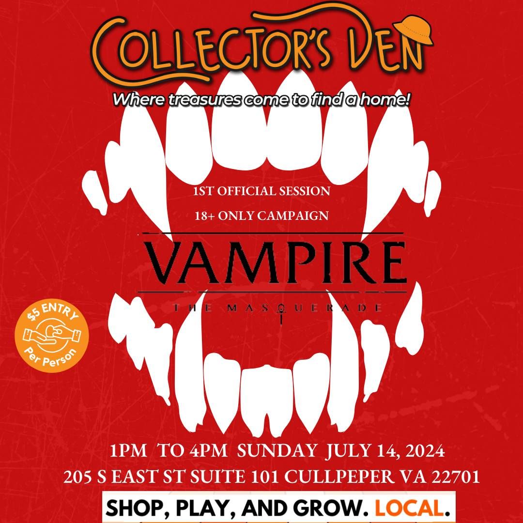 Vampire Masquerade 1st Session @Collector's Den