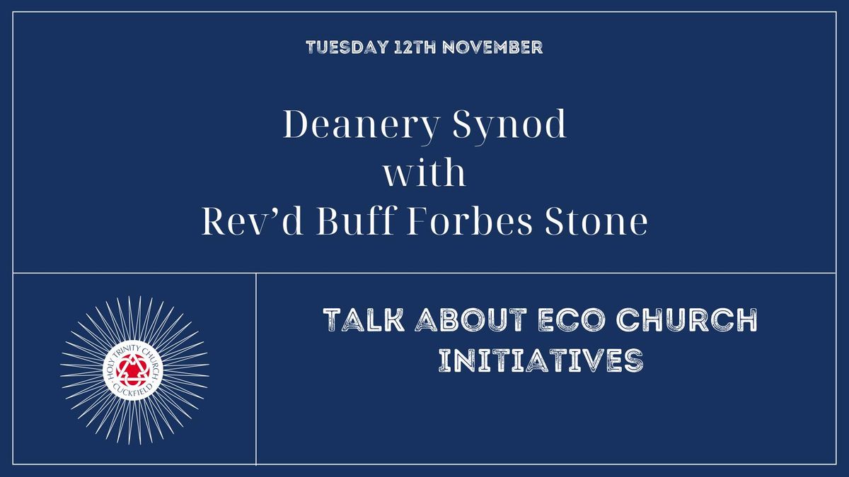 Deanery Synod with Rev'd Buff Forbes Stone