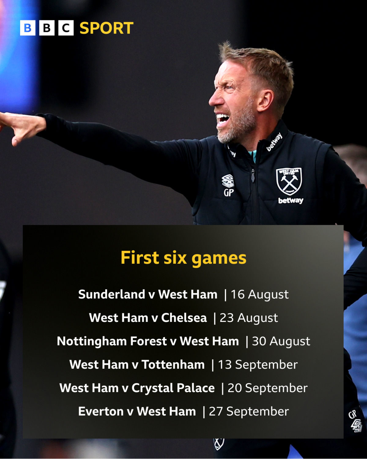 Sunderland FC vs West Ham United FC at Stadium of Light