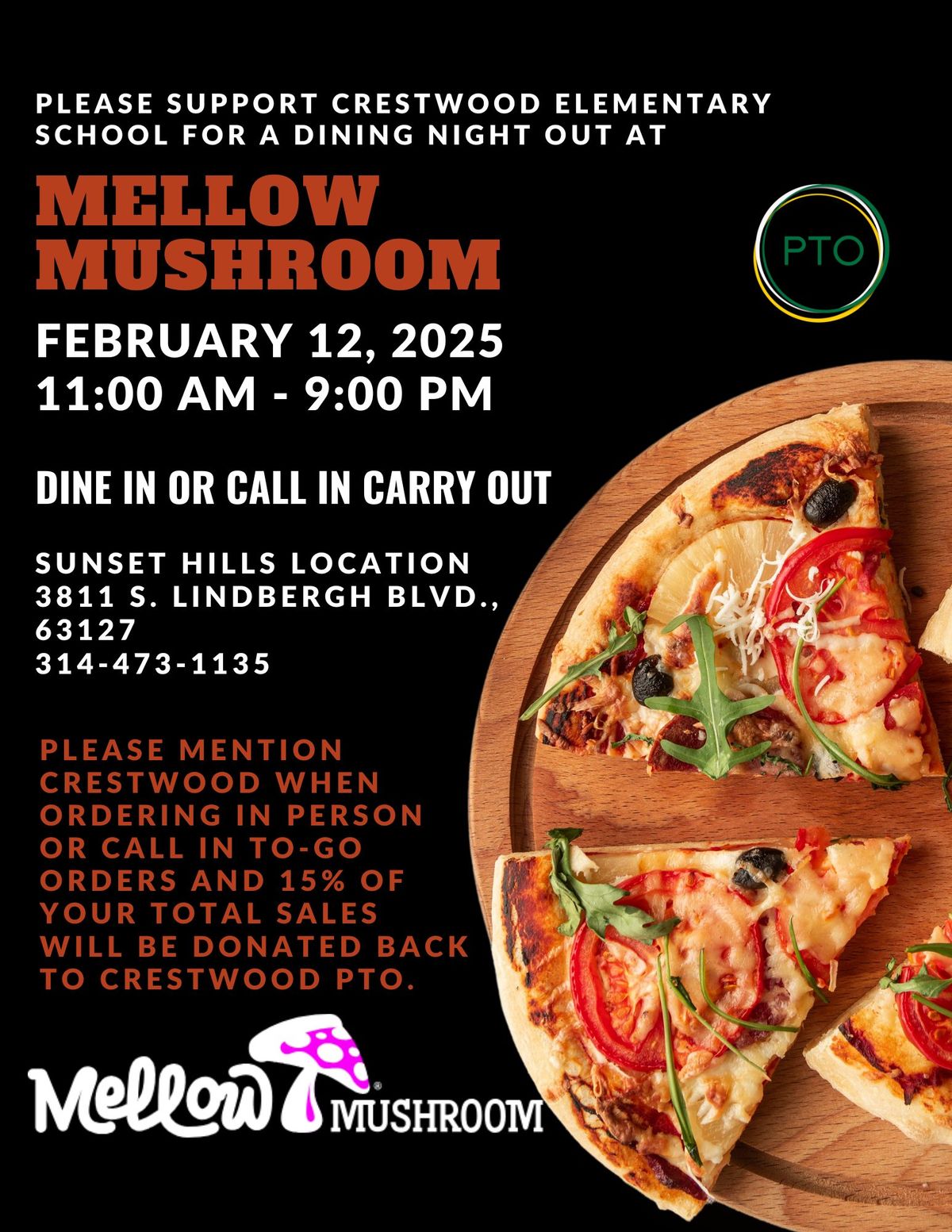 Mellow Mushroom Dine to Donate