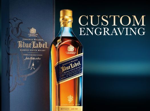 FATHERS DAY JOHNNIE WALKER BLUE LABEL FREE ENGRAVING, La ...