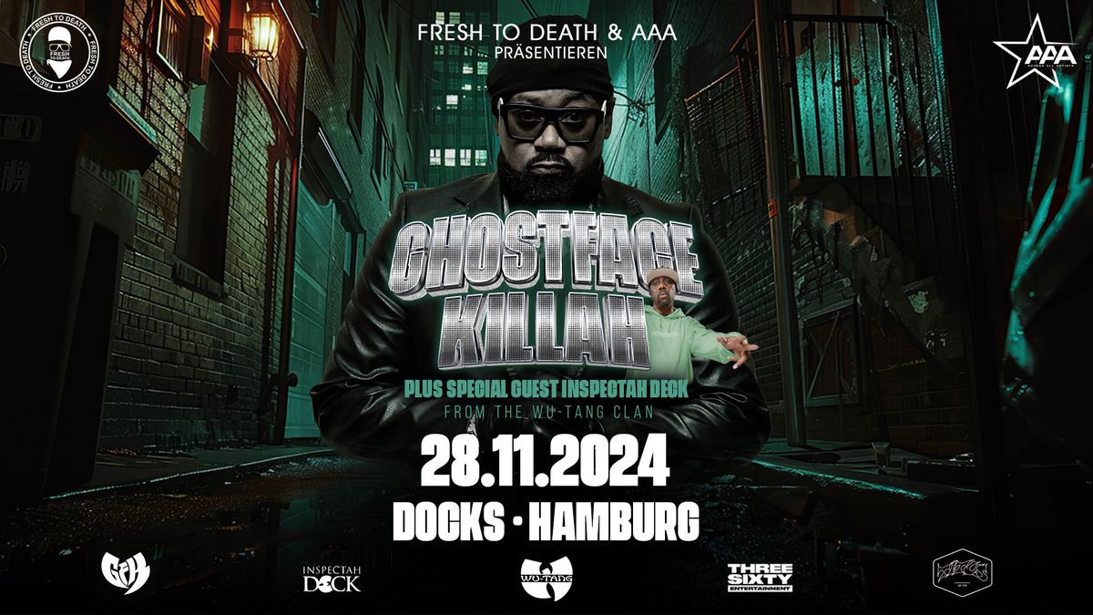 GHOSTFACE KILLAH & INSPECTAH DECK Live in Hamburg - Docks