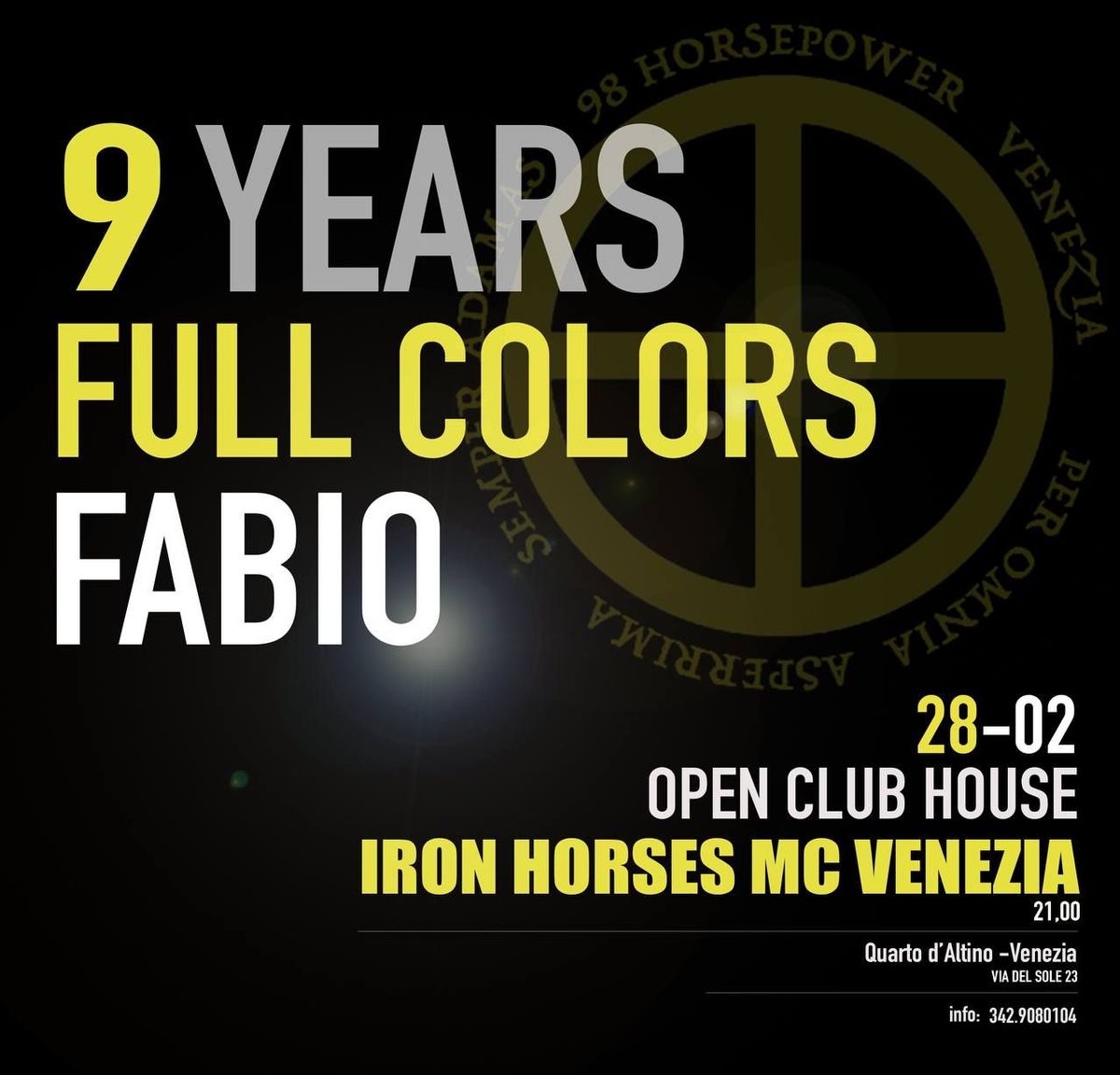 IHMC VENEZIA | 9 YRS FULL COLORS FABIO & OPEN CLUBHOUSE @ 98 OTTANI CLUB