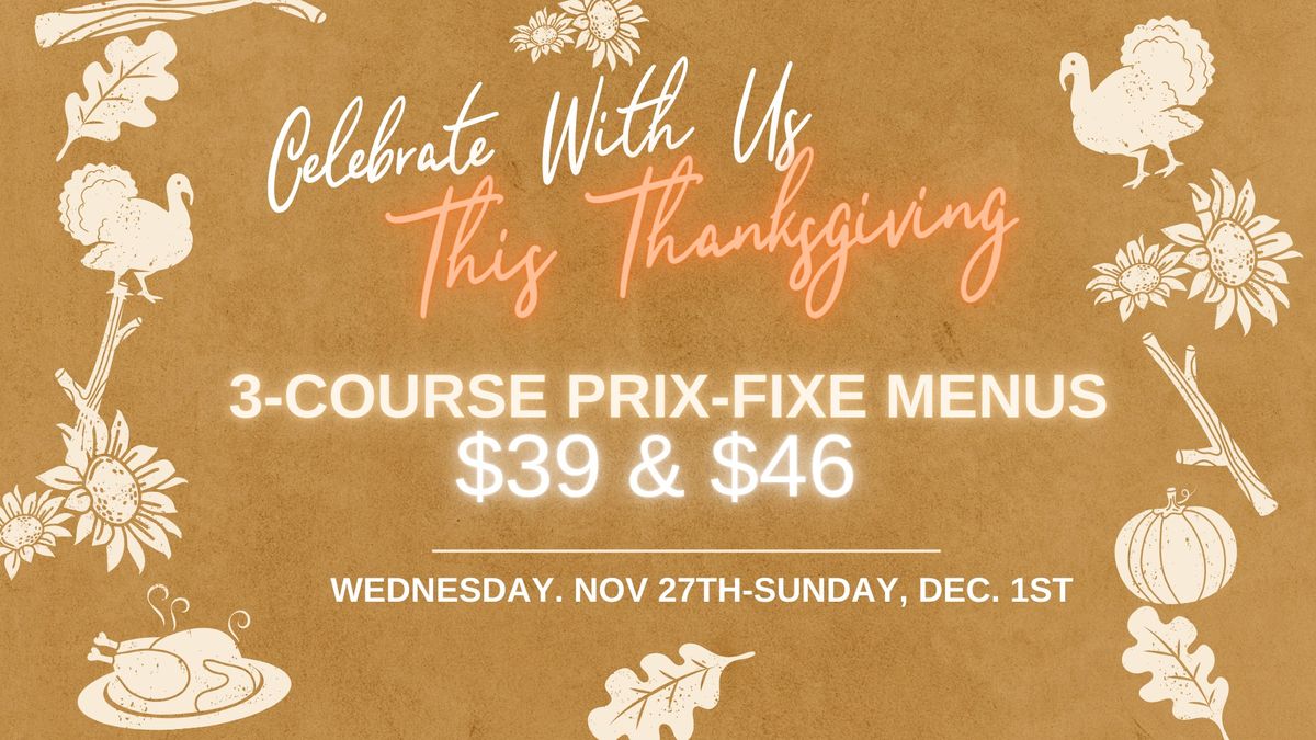 Thanksgiving Specials At Verona Ristorante