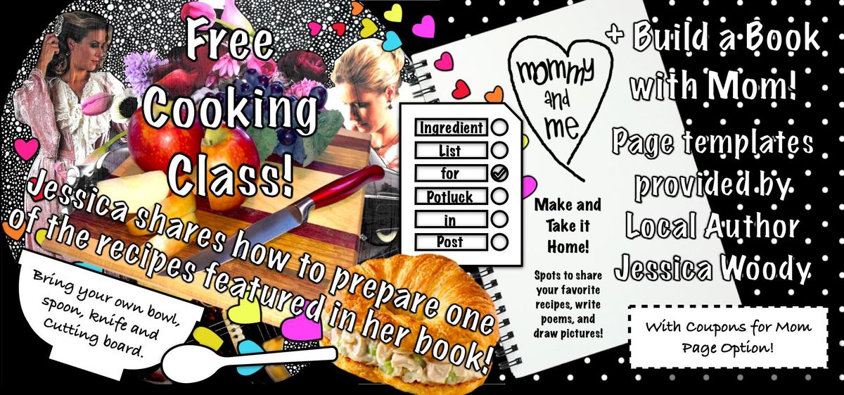 Oklahomeschooling's Mom & Me Book Building + Cooking Class w\/ Jessica Woody at Humm's 2nd Saturday!