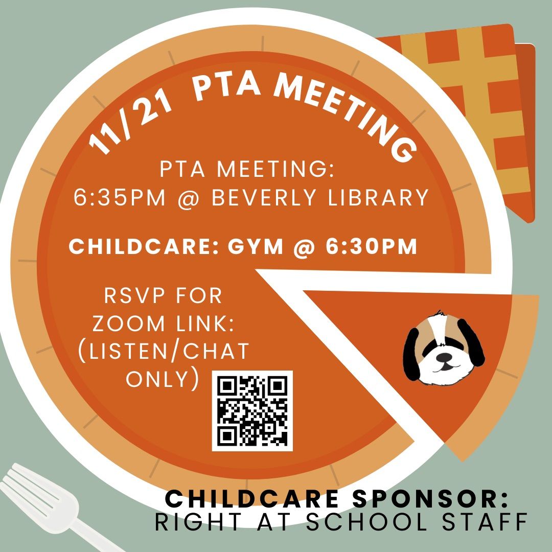 November 21st PTA Meeting 