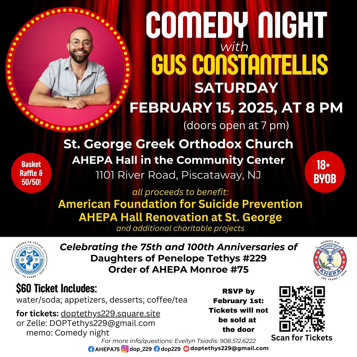 Charity Comedy Night with Gus Constantellis!