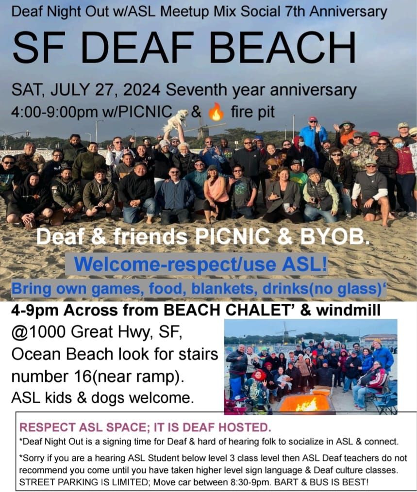 Deaf Beach Party SF DNO 7th year anniversary