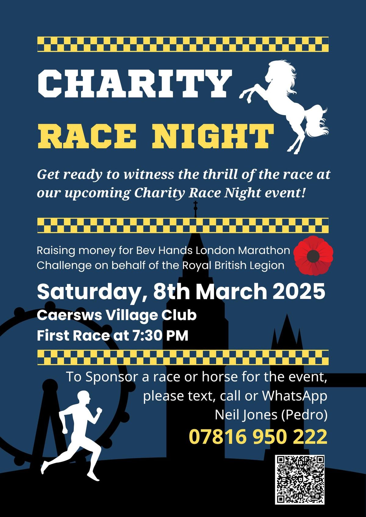 Bev Hands London Marathon Charity Fundraiser Race Night