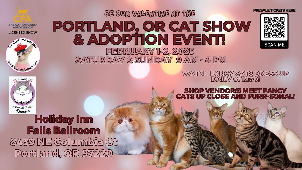 Be Our Valentine at the Portland Cat Show & Adoption Event!