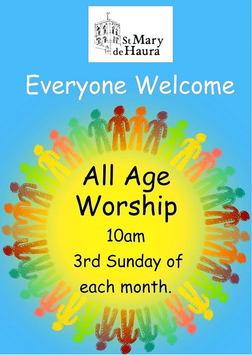 All Age Worship - 10am, each 3rd Sunday