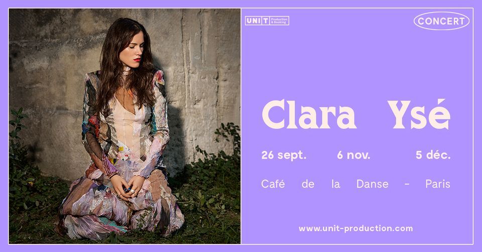 Clara Ys\u00e9 en concert au Caf\u00e9 de la Danse - Paris