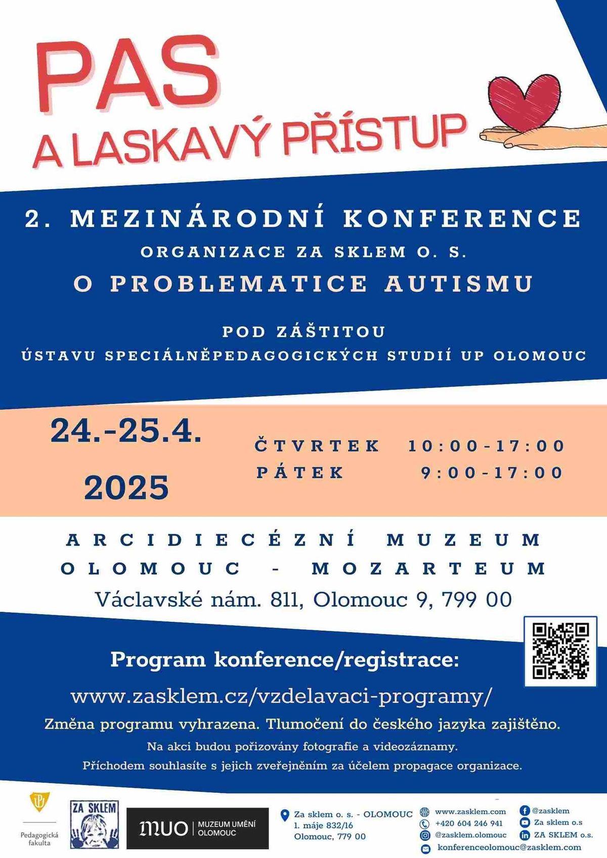 2. mezin\u00e1rodn\u00ed konference organizace Za sklem o. s. o problematice autismu