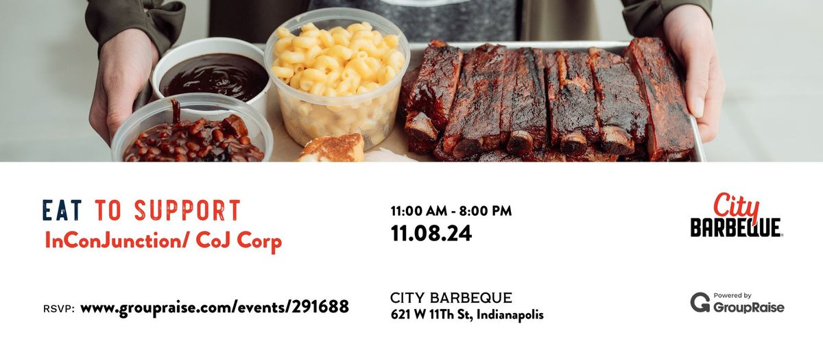 InConJunction Fundraiser- City Barbeque Downtown