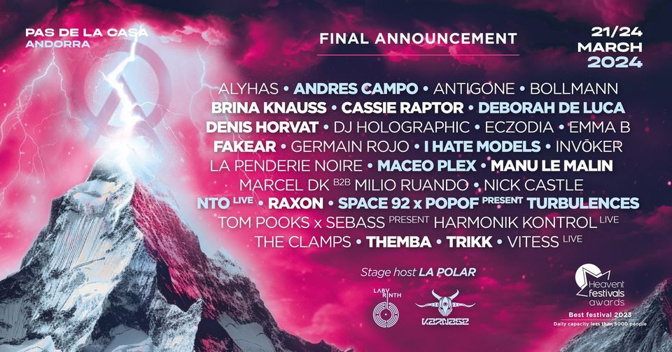 Hibernation Festival 2024, Pas de la Case, En Andorre, Escaldes, 21