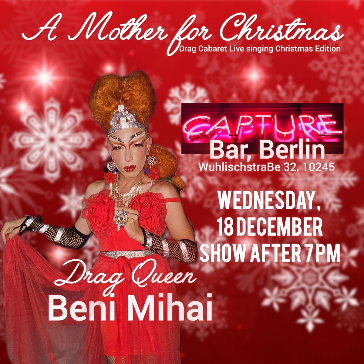 A Mother for Christmas, Drag Cabaret Christmas Edition, Berlin