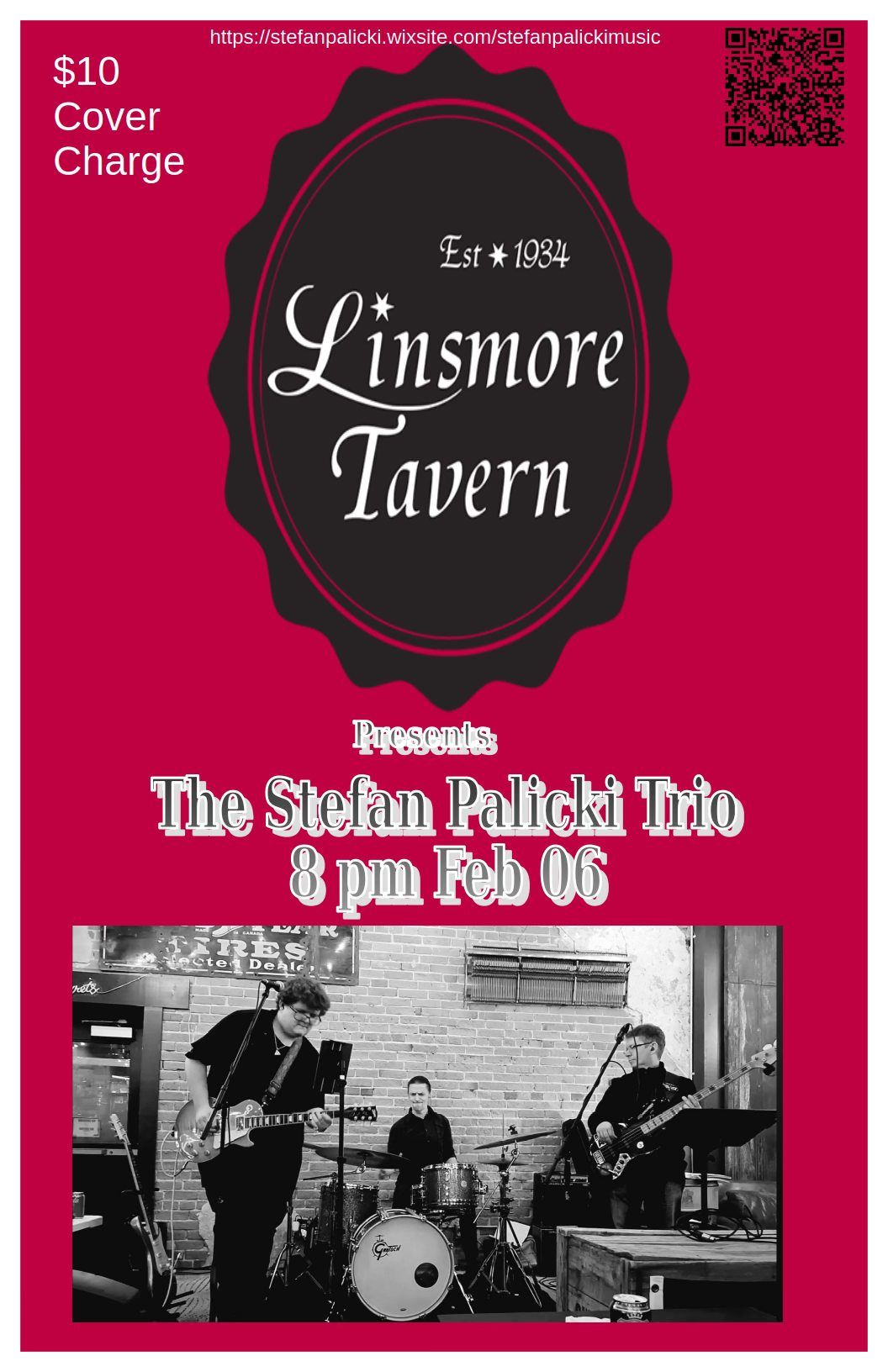 The Stefan Palicki Trio Live at the Linsmore Tavern!!