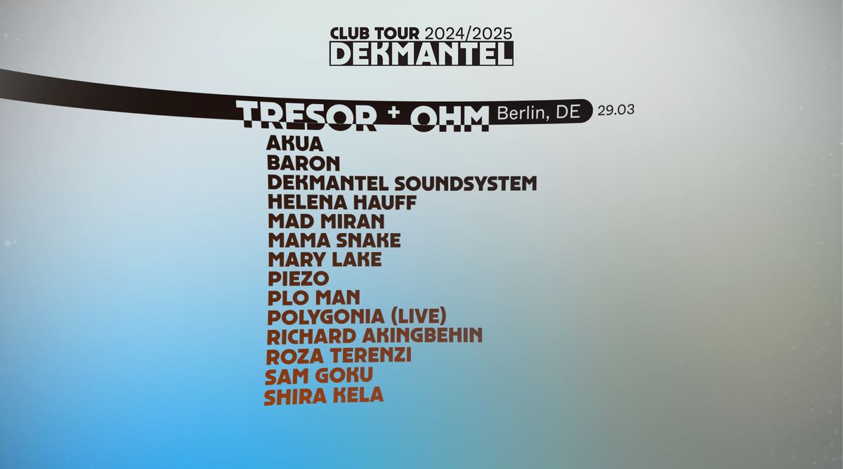 Tresor Meets Dekmantel 2025