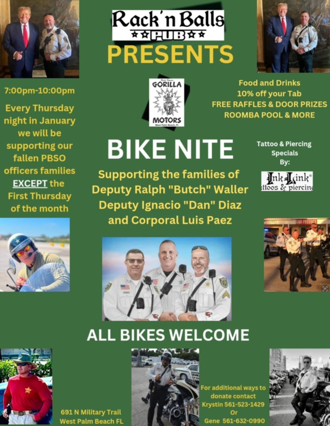 Rack N Balls Pub Presents Gorilla Motors Bike Night Thursdays 