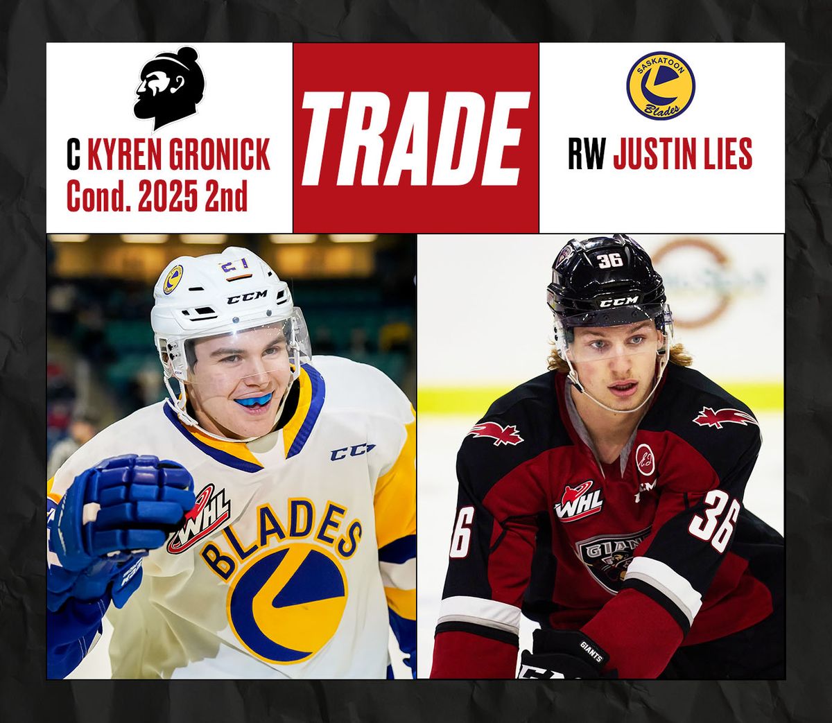 Saskatoon Blades vs. Vancouver Giants