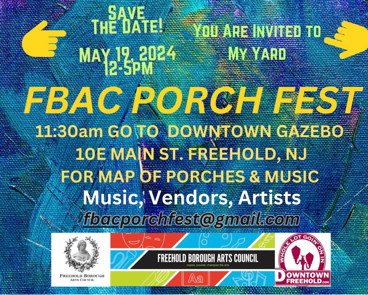 Porch Fest Freehold, NJ 