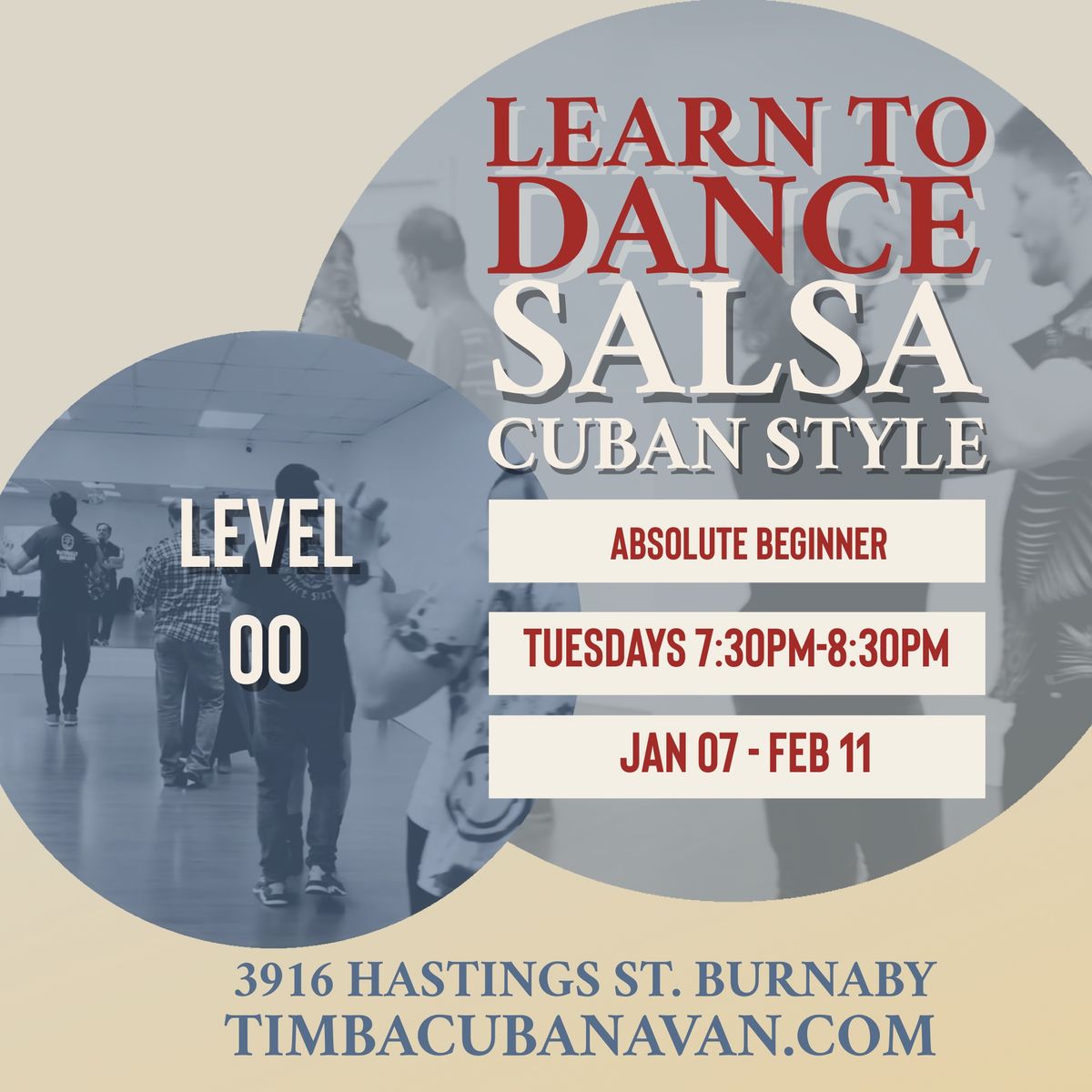 CUBAN SALSA PARTNER DANCE - TUESDAYS | NORTH BURNABY