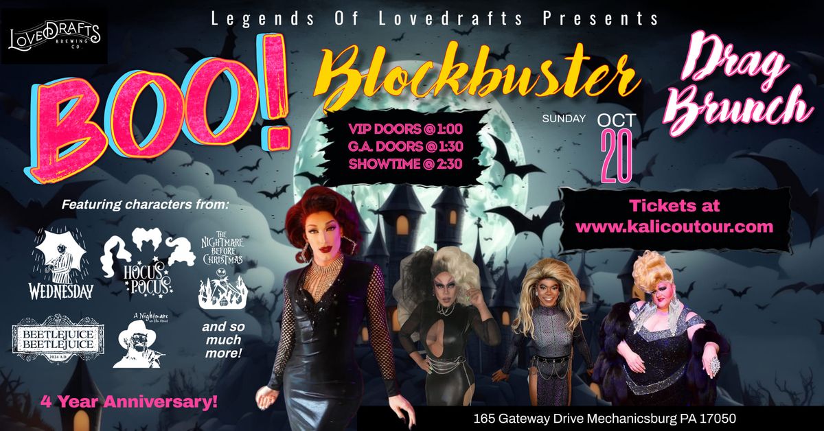 Boo! Blockbuster Halloween Drag Brunch