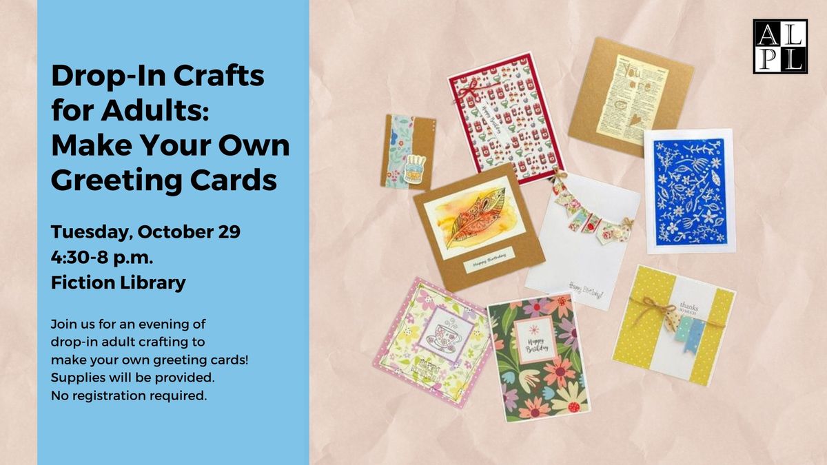 Drop-In Crafts for Adults: Make Your Own Greeting Cards