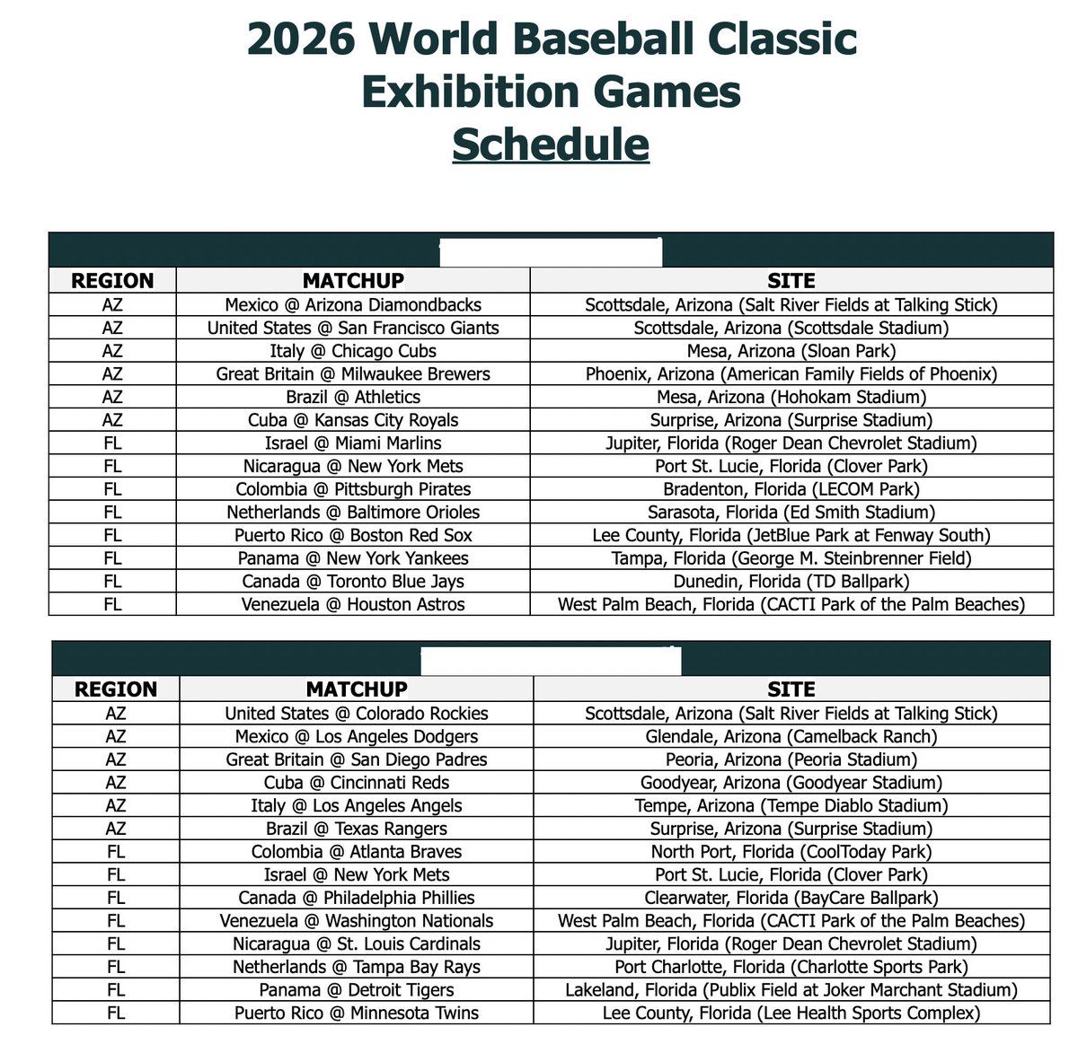 World Baseball Classic Exhibition: New York Mets vs. Nicaragua