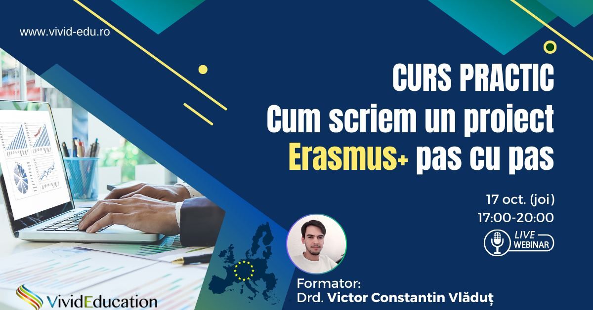 Curs online practic \u201eCum scriem un proiect Erasmus+ pas cu pas\u201d