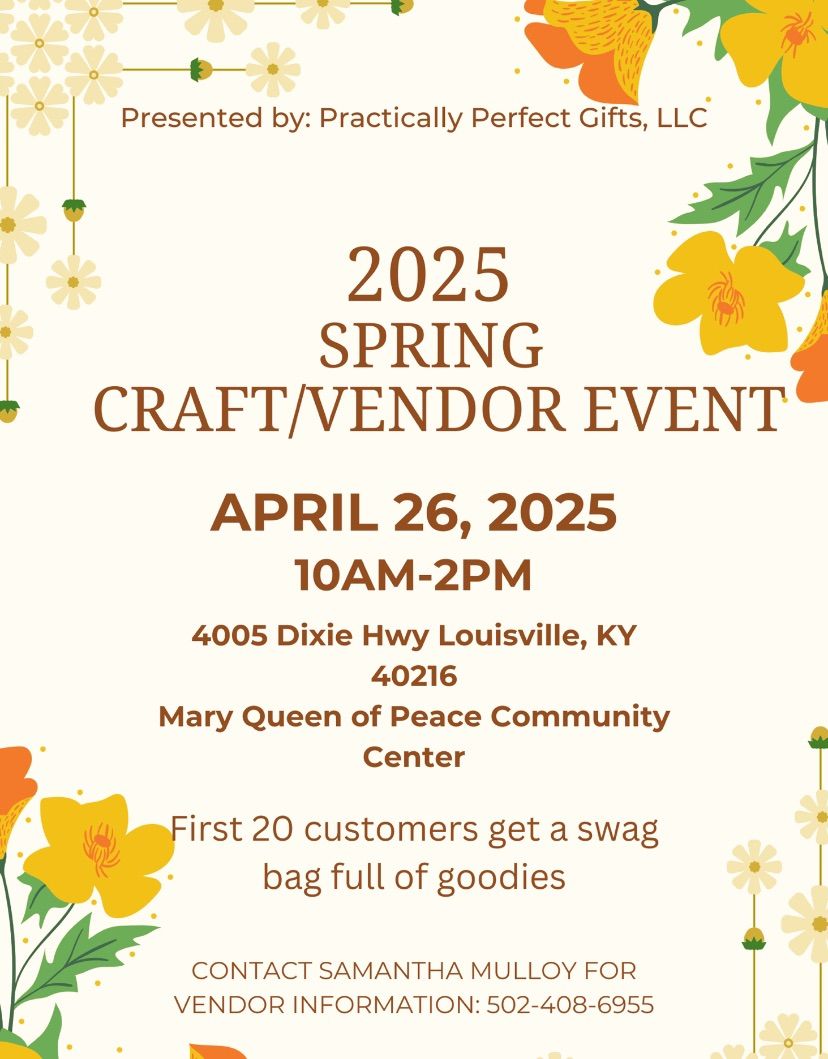 2025 Spring Craft\/Vendor Event