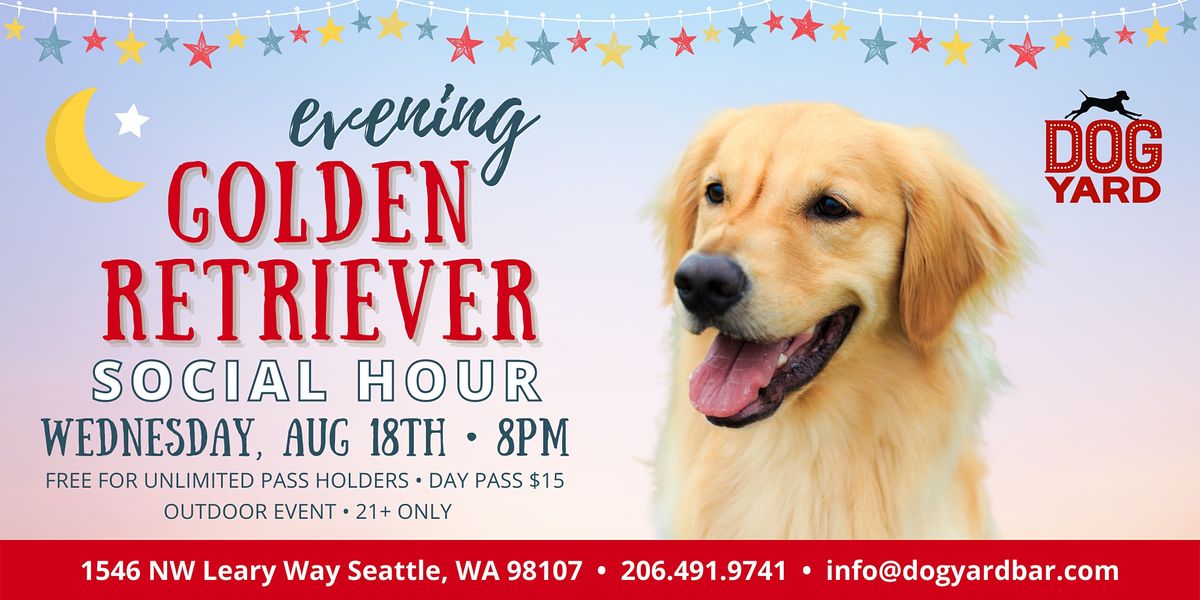 Seattle Golden Retriever Evening Meetup at the Dog Yard