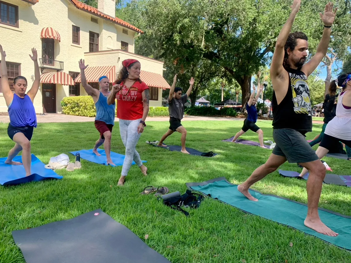 Community Yoga at Lake Eola