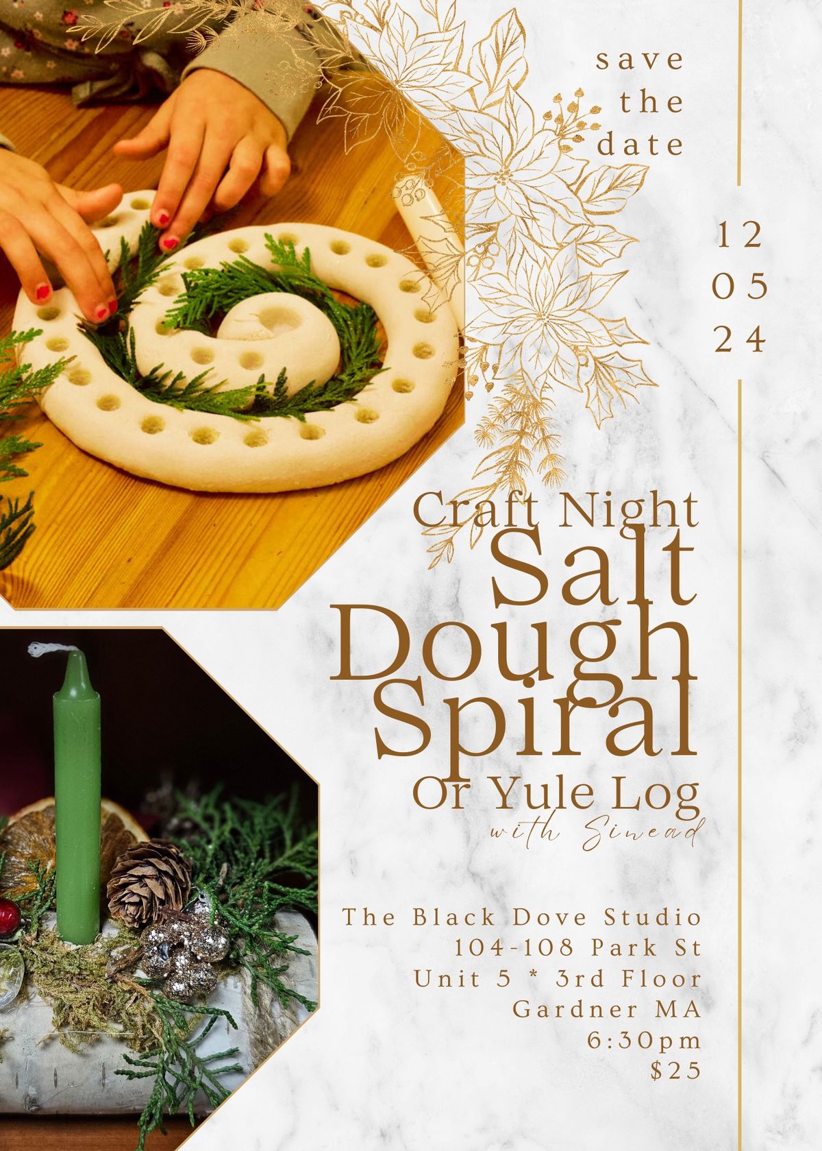 Craft Night! Spiral \ud83c\udf00 Calendar or Yule Log